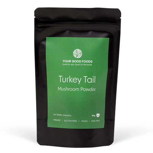 Turkey tail mushroom powder improves your immune system and gut health.